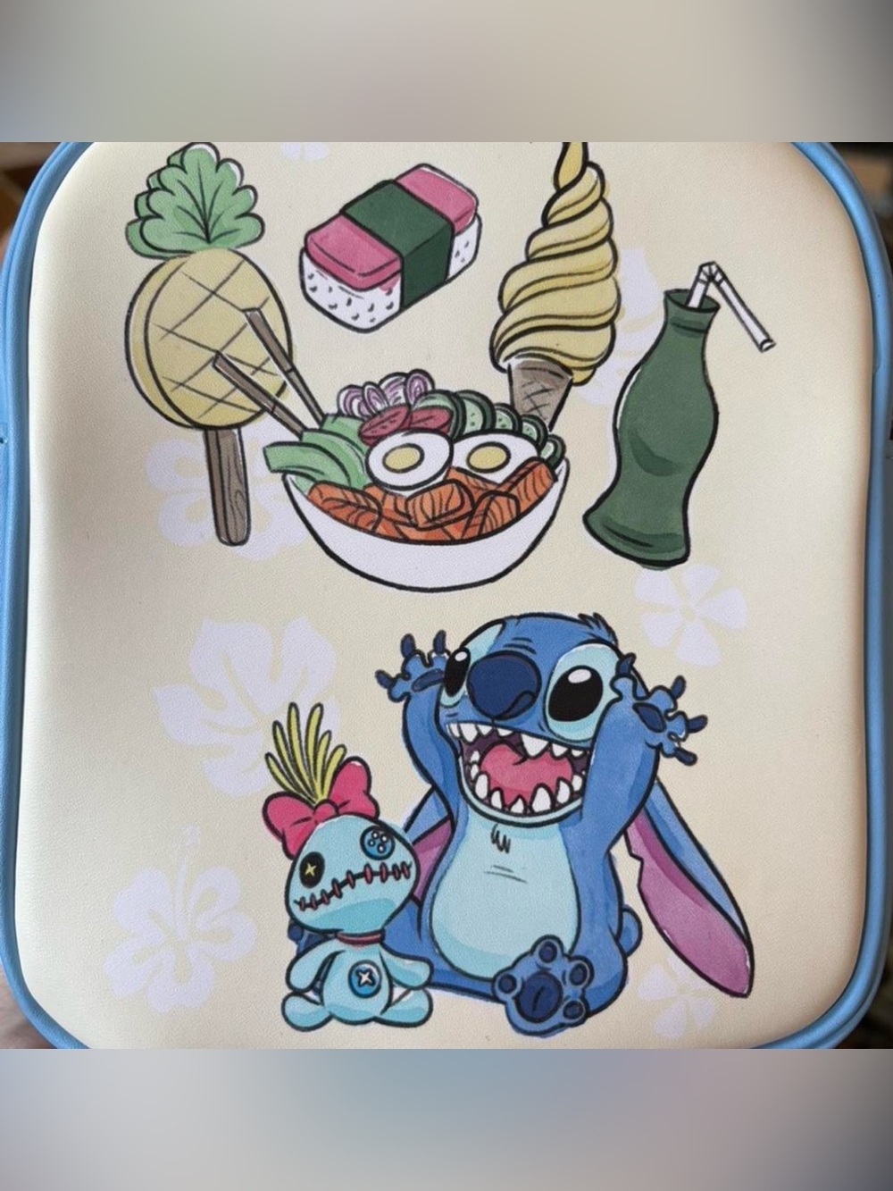 Disney Lilo & Stitch Stitch and Scrump with Snacks Loungefly Crossbody Bag